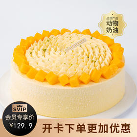 【清甜多汁】芒芒雪山蛋糕，香甜多汁新鲜芒果+细腻芒果奶油（2P139.9*）