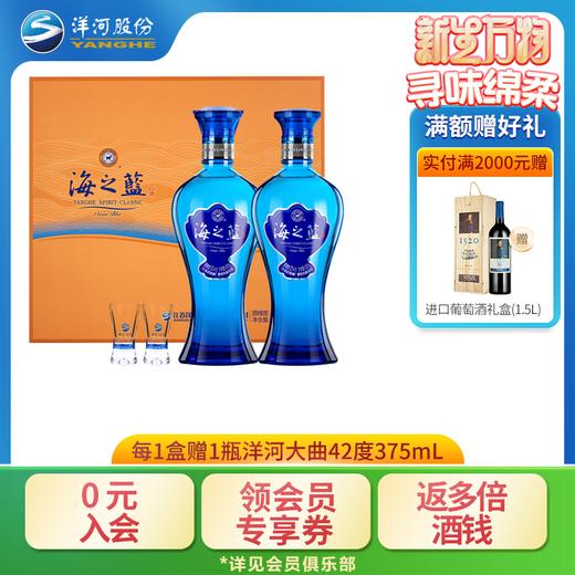 洋河 海之蓝 礼盒 42度 480mL双支装 浓香型白酒 商品图0