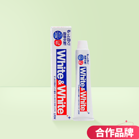 【5支装】LION 狮王 White&White亮白牙膏 150g【合作品牌】