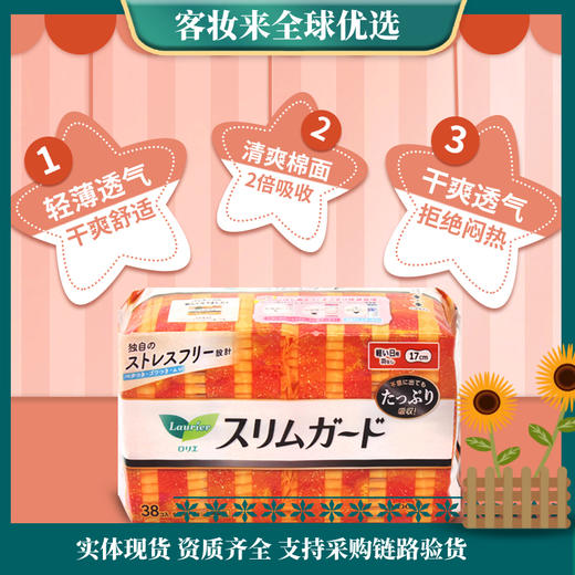 日本进口KAO花王S系列卫生巾17cm38片 商品图0