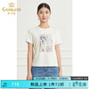 Gowani/乔万尼衬衫2024年商场同款新品短袖T恤简约印花EM1C100001 商品缩略图0