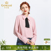 乔万尼春装时尚韩版宽松设计感气质长袖衬衫粉色上衣女士EN1C941103 商品缩略图0