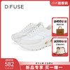 D:FUSE迪芙斯秋季新款可可面包休闲鞋拼接镂空底超轻厚底阿甘鞋DF41112161 商品缩略图1