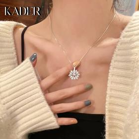 KADER雪花项链女纯银轻奢小众设计款高级感新年生日礼物送女友