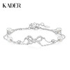 KADER 卡蒂罗 流光蝴蝶结双链手链 925银优雅丝带轻奢时尚可调节设计配饰 甜美春日梦幻精致时尚 女生礼物 商品缩略图0