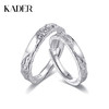 KADER卡蒂罗 甜蚀冰川 999足银 情侣对戒小众素圈开口可调节对戒 简约百搭极简风配饰 纪念日礼物礼盒 送女友 商品缩略图0