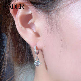 KADER卡蒂罗 灵动葫芦耳环 925银吉祥福禄设计灵动俏皮耳饰 甜美可爱浪漫百搭配饰 女神节礼盒装