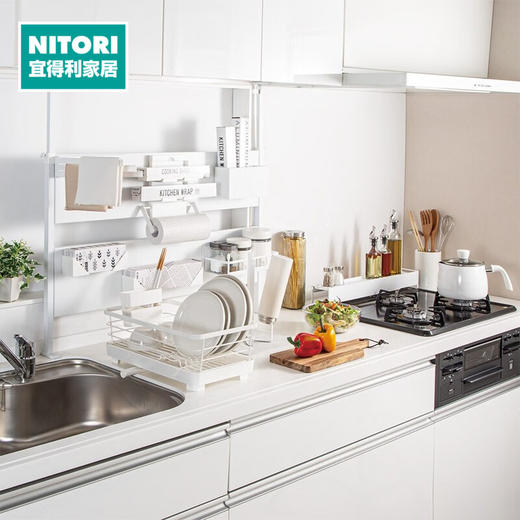 厨房置物架 沥水架碗碟架 双重涂装沥水架 白色/黑色 双层/单层 宽/窄 商品图0