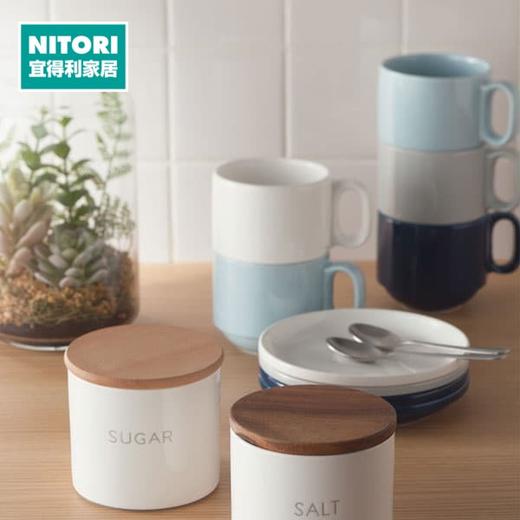 陶瓷水杯可叠马克杯 轻量 DAY Value  340ml 白色/灰色/蓝绿/桃粉 商品图0