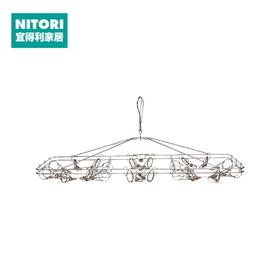 不锈钢折叠衣架24个夹