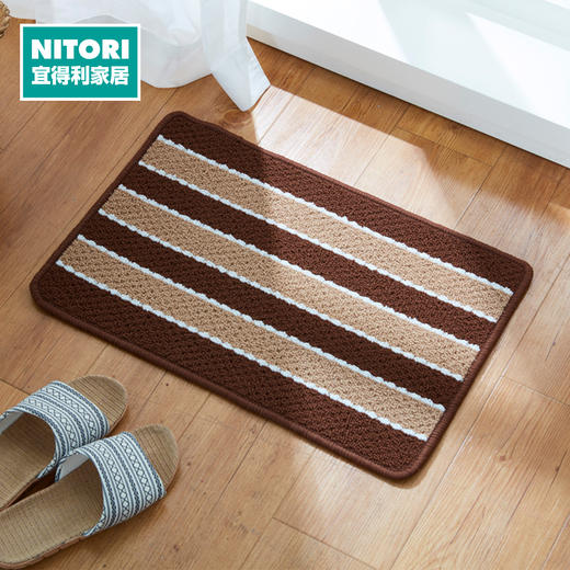 室内门垫 横条 棕色 商品图0