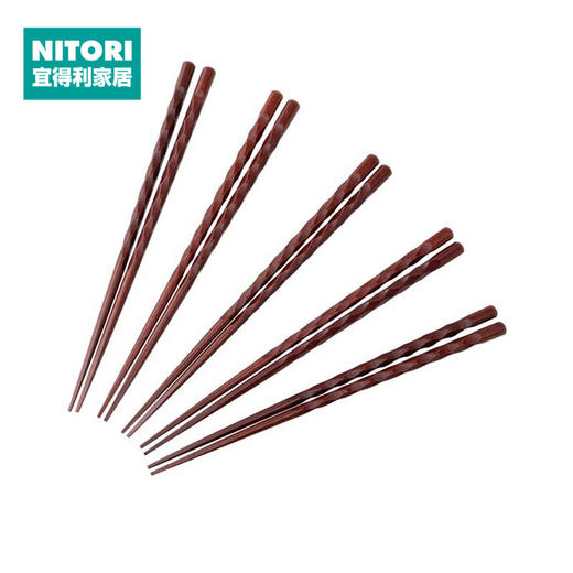 木筷5双组 波纹 商品图0
