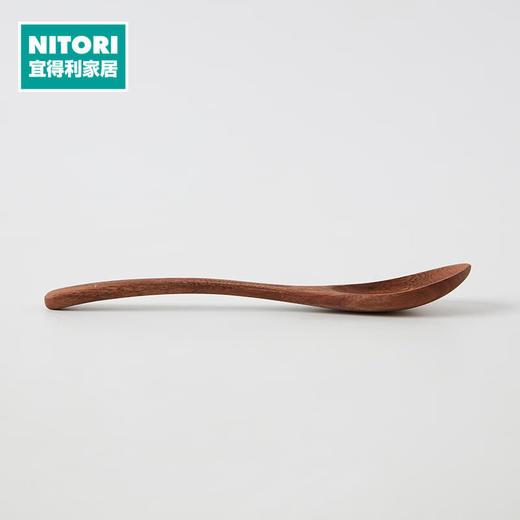 家用木质长柄勺子调羹匙子咖啡勺胡桃木甜品勺 胡桃木细窄勺 商品图0