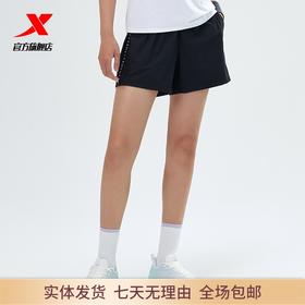 3.9折【自营】XTEP/特步2  特步运动短裤女夏季新款宽松针织短裤跑步裤子 977228600175
