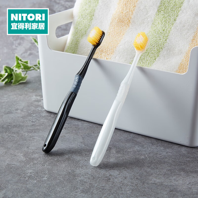 大头牙刷 白色/黑色