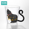 耐热透明马克杯 黑猫咪/花猫咪 商品缩略图0