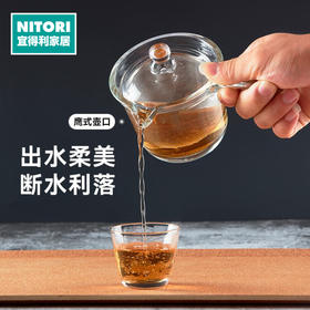耐热玻璃日式单柄茶壶