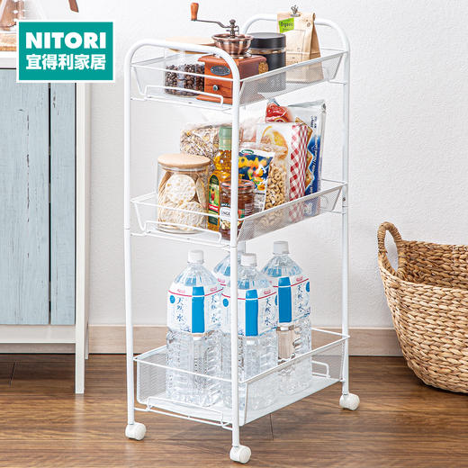 厨房推车DICO2 约宽17cm/宽26cm/宽26cm 木天 商品图0