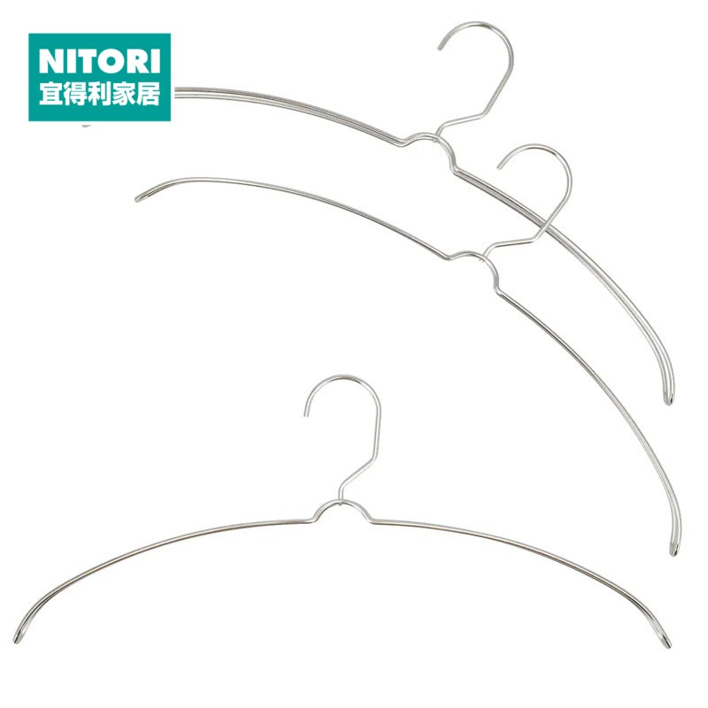 不锈钢双骨架衣架40cm3支装