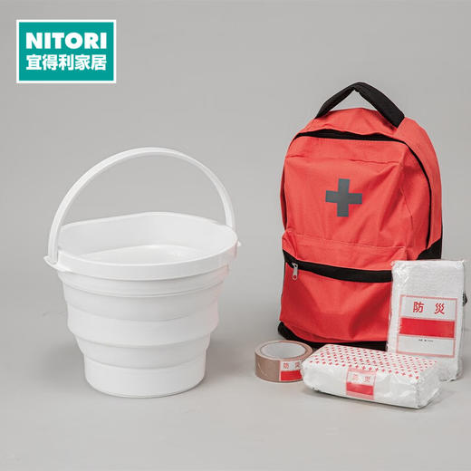 折叠水桶10L 白色 DY04 商品图0