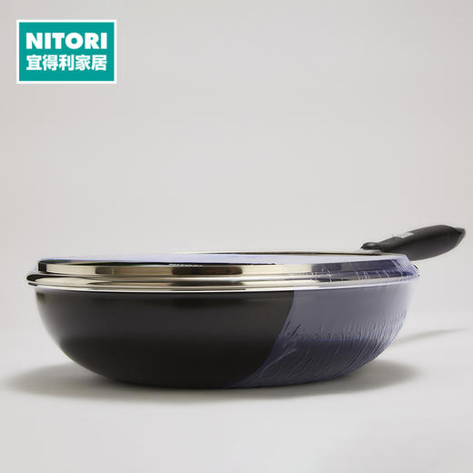 带盖不粘炒锅 约30cm （仅限燃气使用） 商品图0