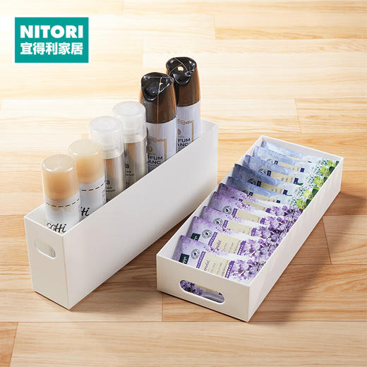 收纳盒CLANE LOW浅型 WH 商品图0