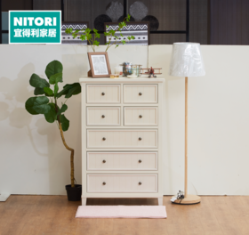 【家具】高柜 N波士顿80 水洗白