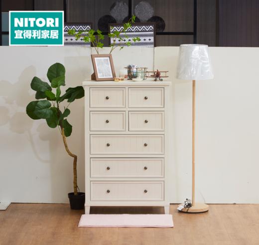 【家具】高柜 N波士顿80 水洗白 商品图0