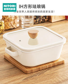 IH方形珐琅锅20cm 深