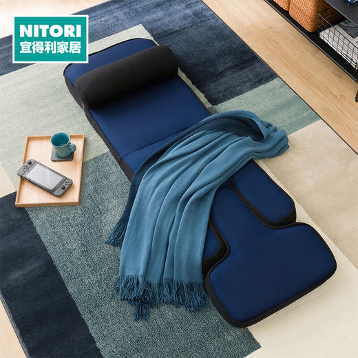 打游戏日式座椅 附带防滑套 藏青色 商品图0