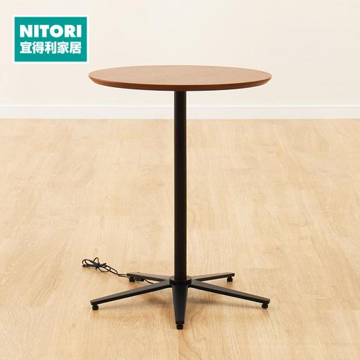 【家具】 多功能边桌 AW12 带手机充电 中棕色（需自行安装） 商品图0