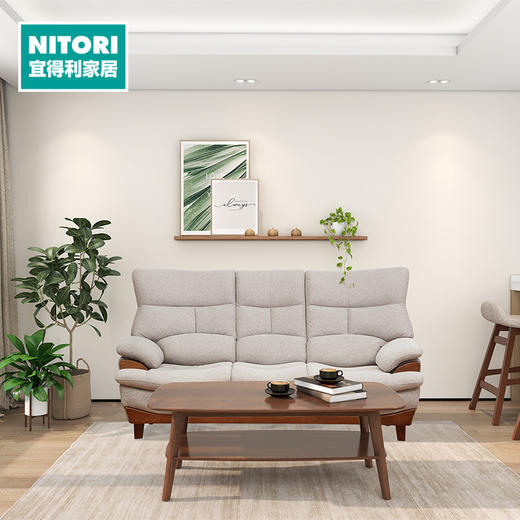 【家具】布沙发 波比 QH-31 米色（1491元以下需自行安装）1人/3人/3.5人位 商品图0