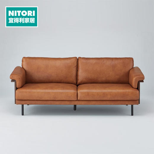 【家具】3人位皮沙发 ANV001 约197*87*80cm 商品图0