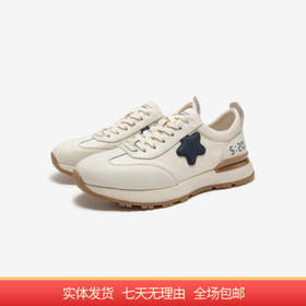 【自营】C.BANNER/千百度  春季小众设计感星星鞋跑鞋复古休闲运动鞋 A23416785X08
