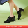 【自营】哈森 24粗跟单鞋女短靴牛皮革舒适通勤鞋 HS247108 商品缩略图0
