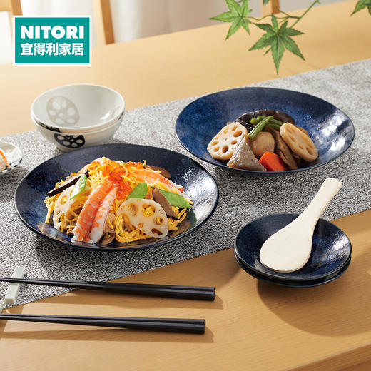 日本制超轻量餐具 青蓝 小碟/勺子/小杯/深盘/大盘/大碗/超大盘/小盘/小碗/汤杯/大汤杯 商品图0