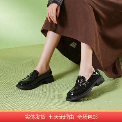 【自营】哈森 24JK乐福鞋时尚百搭经典复古女单鞋 HS244102 商品图0
