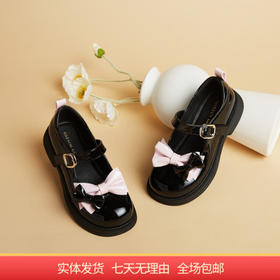 【自营】哈森 24春新款女童防滑耐磨复古洛丽塔鞋公主鞋 TS243011