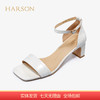 【自营】哈森 女鞋新款凉鞋气质粗跟高跟鞋方头一字带女凉鞋 HM226046 商品缩略图0