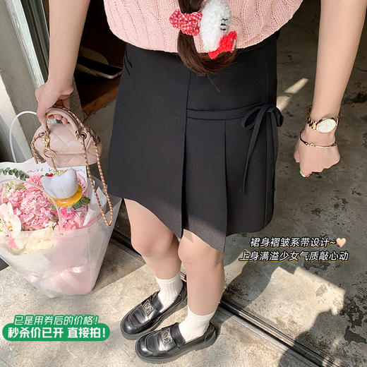 <曾小咸推荐>2色系带百褶裙 商品图1