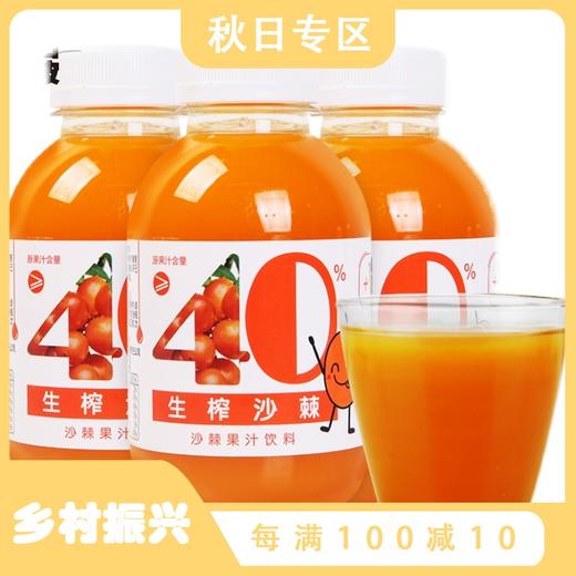 沙棘汁吕梁野山坡网红维C饮料325ml瓶装山西特产果 商品图0