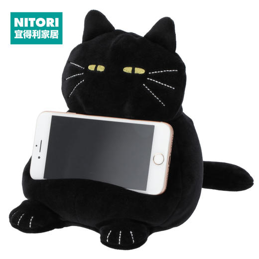 手机支撑玩偶抱枕 小肥啾/黑猫/灰猫 商品图1