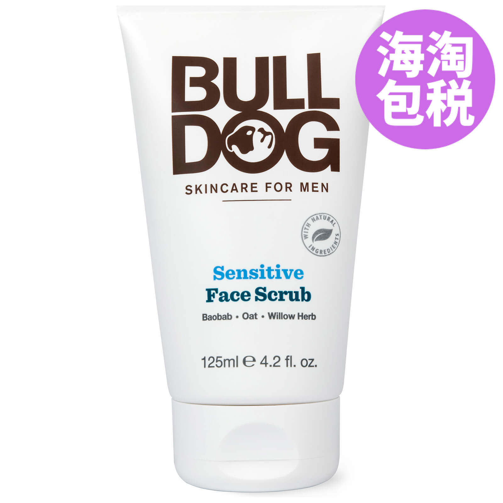 Bulldog 男士防敏感系列面部磨砂膏 125ml