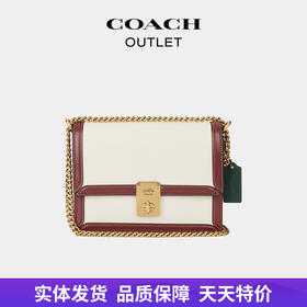 【自营】coach/蔻驰  女士拼色HUTTON单肩包 CJ391 B4CAH