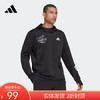 （YY）adidas/阿迪达斯  男装冬季跑步连帽卫衣 H56313 商品缩略图0