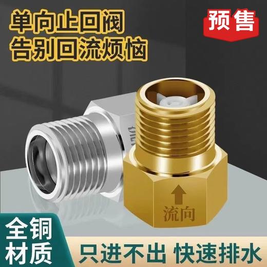 马桶防反流止逆阀4分全铜 商品图0