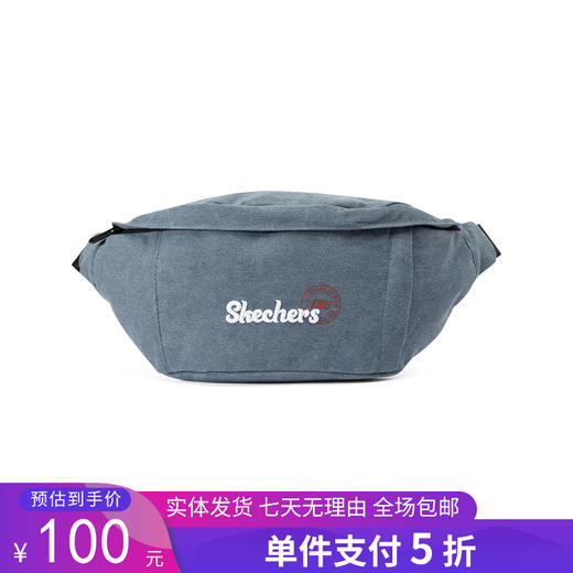 5折【自营】Skechers/斯凯奇  斯凯奇牛仔系统男女款时尚腰包运动挎包休闲舒适百搭简约 L223U083 商品图0