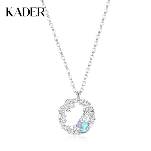 卡蒂罗/KADER 玫瑰星球项链 小王子与玫瑰轻奢小众锁骨链 在逃公主星月吊坠甜美梦幻高级感 925银 节日 情人节 商品图0