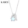 卡蒂罗/KADER 摘星小恐龙项链 萌趣抱抱龙手摘星辰梦幻可爱锁骨链 俏皮童话风闺蜜款吊坠幻彩月光石配饰 925银 礼物 商品缩略图0