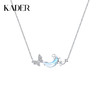 卡蒂罗/KADER 幻梦心月系列 逐月蝴蝶项链 925银月光石闪耀星河轻奢时尚小众原创设计锁骨链 梦幻璀璨精致银链 礼盒 商品缩略图0